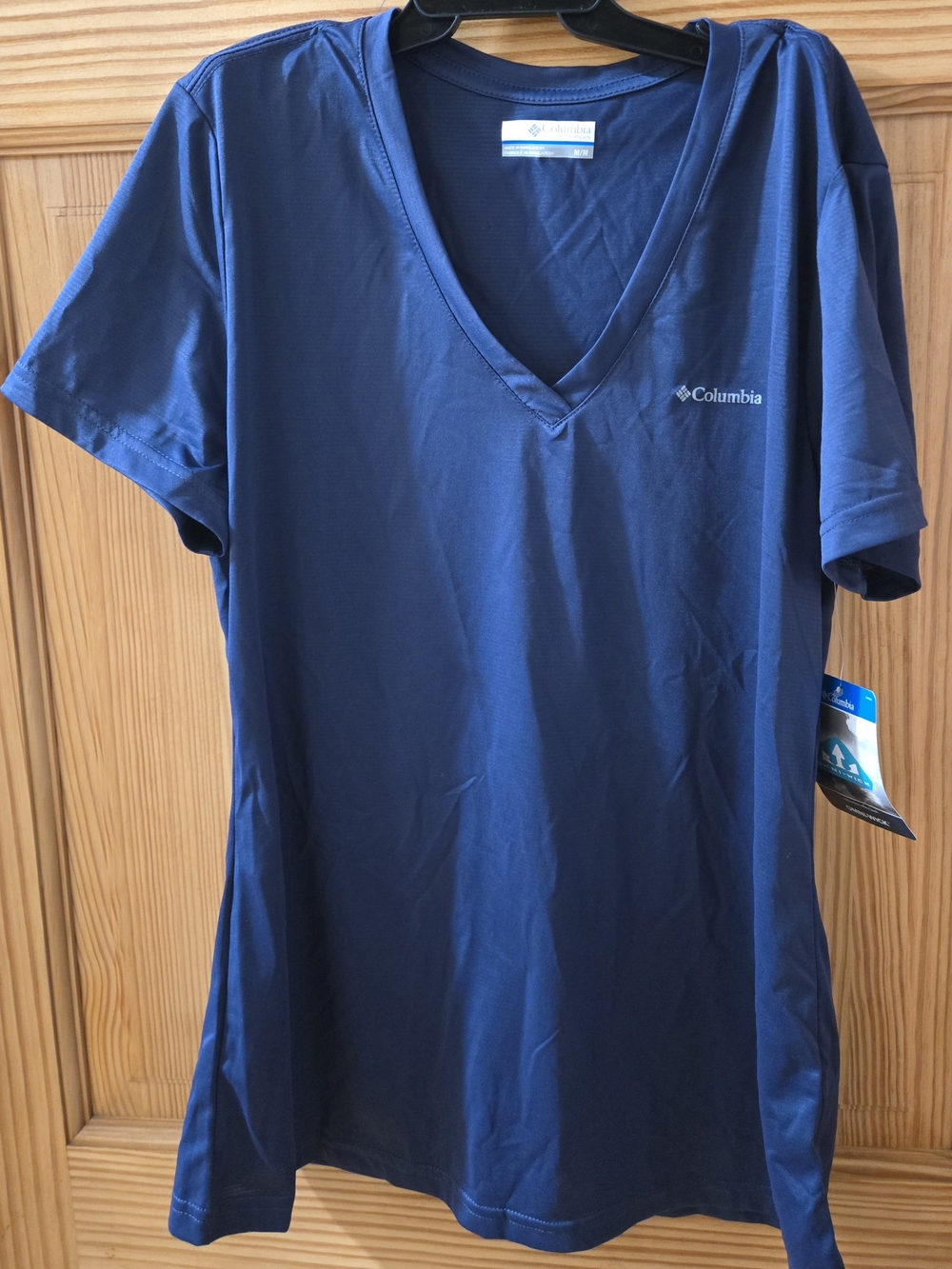Columbia Women's Navy V-Neck Performance Tee